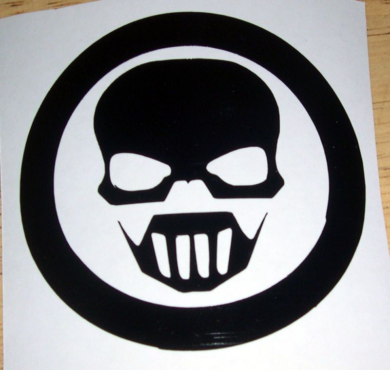 Ghost Recon Logo Decal 3 or 6 inch in Black or Chrome  