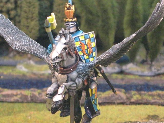 Warhammer DPS painted Bretonnian Pegasus Knights BR017  