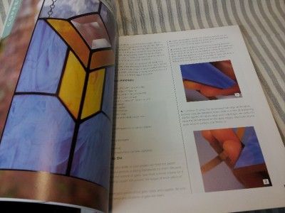 STAINED GLASS PATTERN BOOK, STAINED GLASS BASICS,TECHNIQUES,TOOLS 