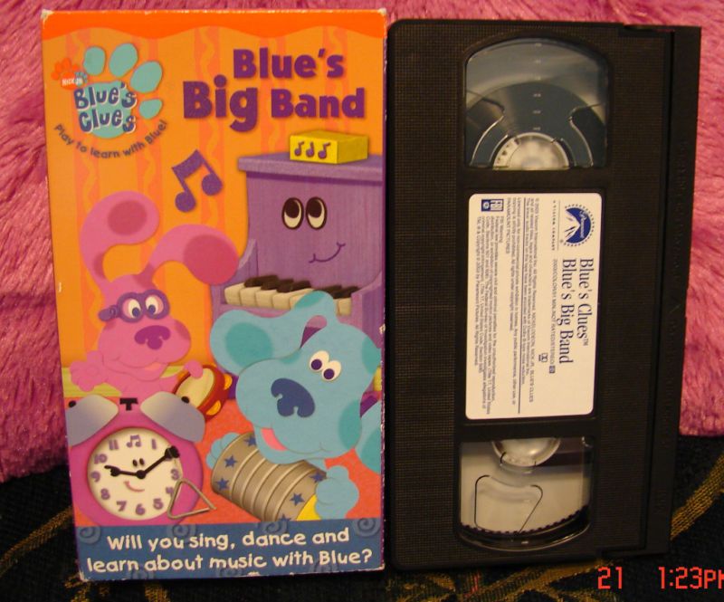 Blues Clues BLUES BIG BAND~Video VHS~ $2.75 to SHIP 097368754638 