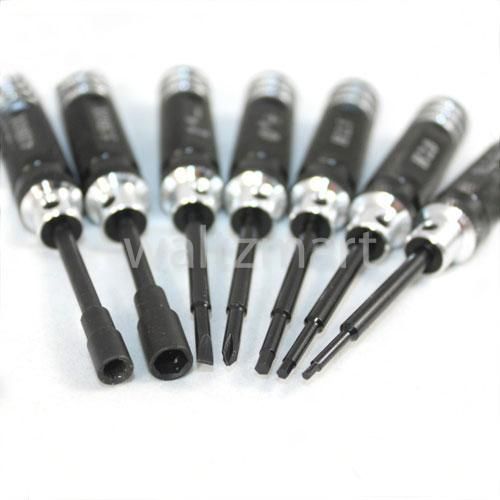 7pcs New RC Helicopter Plane Car Hex Screw Driver Tool Kit Set Trex 