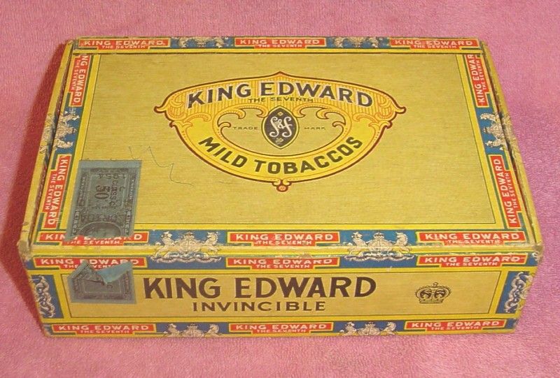 Vintage King Edward the Seventh Invincible Cigar Box  