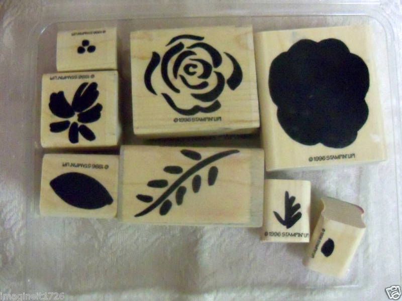 Stampin’Up Set 8 Flashy Florals Two Step Stampin 1996  