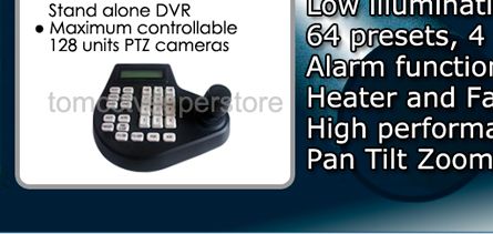 CCTV 2x PTZ preset Cameras w/ Keyboard Controller Kit  