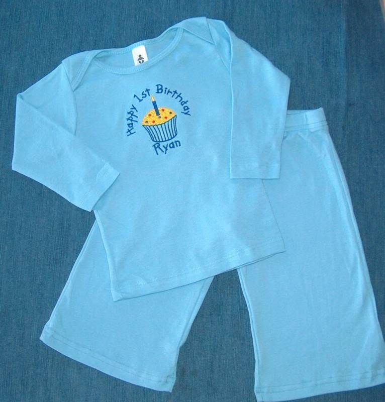 Personalized Boys 1st 2nd Birthday Cupcake Shirt OUTFIT  