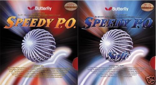 Butterfly Speedy PO or soft rubber Table tennis ping  