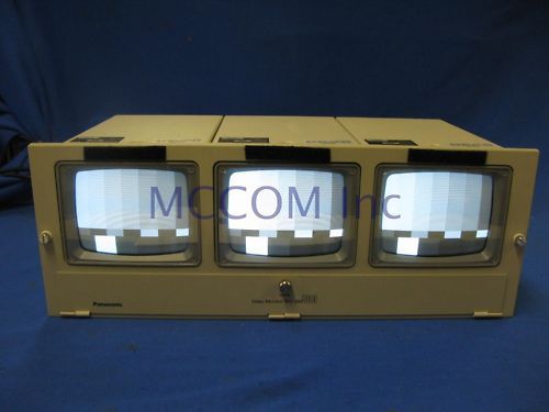 Panasonic WV BM503 5 Triple B/W Monitors  
