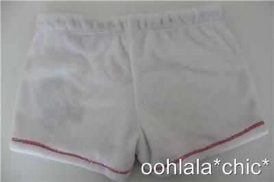 HELLO KITTY Sanrio Plush White Terry Cloth Shorts NWT  