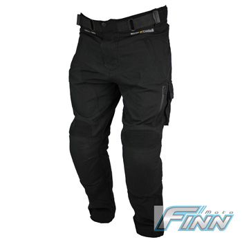 Black Cargo Cordura Kevlar Motorcycle Waterproof Pants  