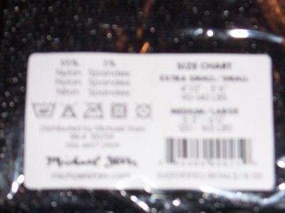   Michael Stars Black with Silver Shimmer Tights, XSmall Small NEW
