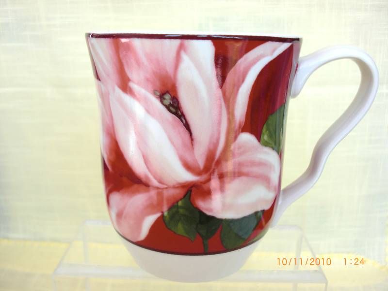 NEW 222 Fifth Savannah Breeze Porcelain Coffee Mug WOW  