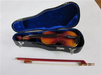 American Girl 18 Doll Violin + Bow + Case + Music Stand EXC  