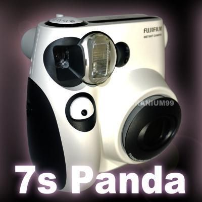 Fujifilm Instax Mini 7s Panda Instant Film Photo Camera White Polaroid 