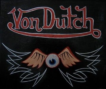 Brand New VON DUTCH Brown Motorcycle Short Sleeve Lynwood Ca Shirt XL 