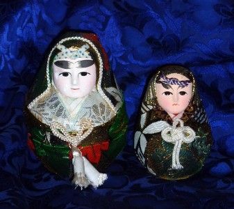 Vintage Japanese Wedding Doll or may be called a Wolly Polly HAKATA 