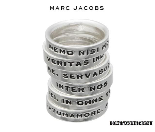 MARC JACOBS Latin NEMO NISI MORS Ring Bracelet sz 10  